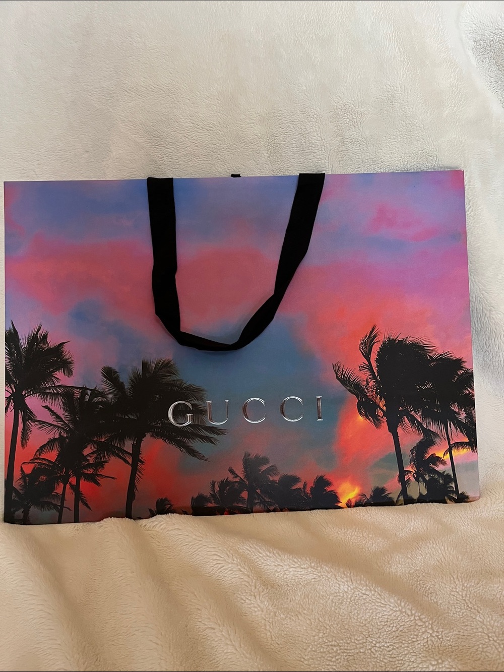 GUCCI Shopping Bag Palm Trees Large Size
